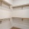 a closet with shelves