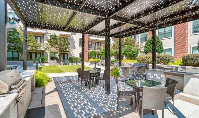 Take advantage of all Allure at Southpark has to offer a patio with grills tables and chairs