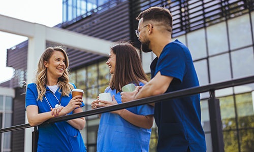 clinical group talking